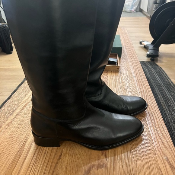 J. Crew Field Boots - Like New ! Black 9 - Picture 3 of 9